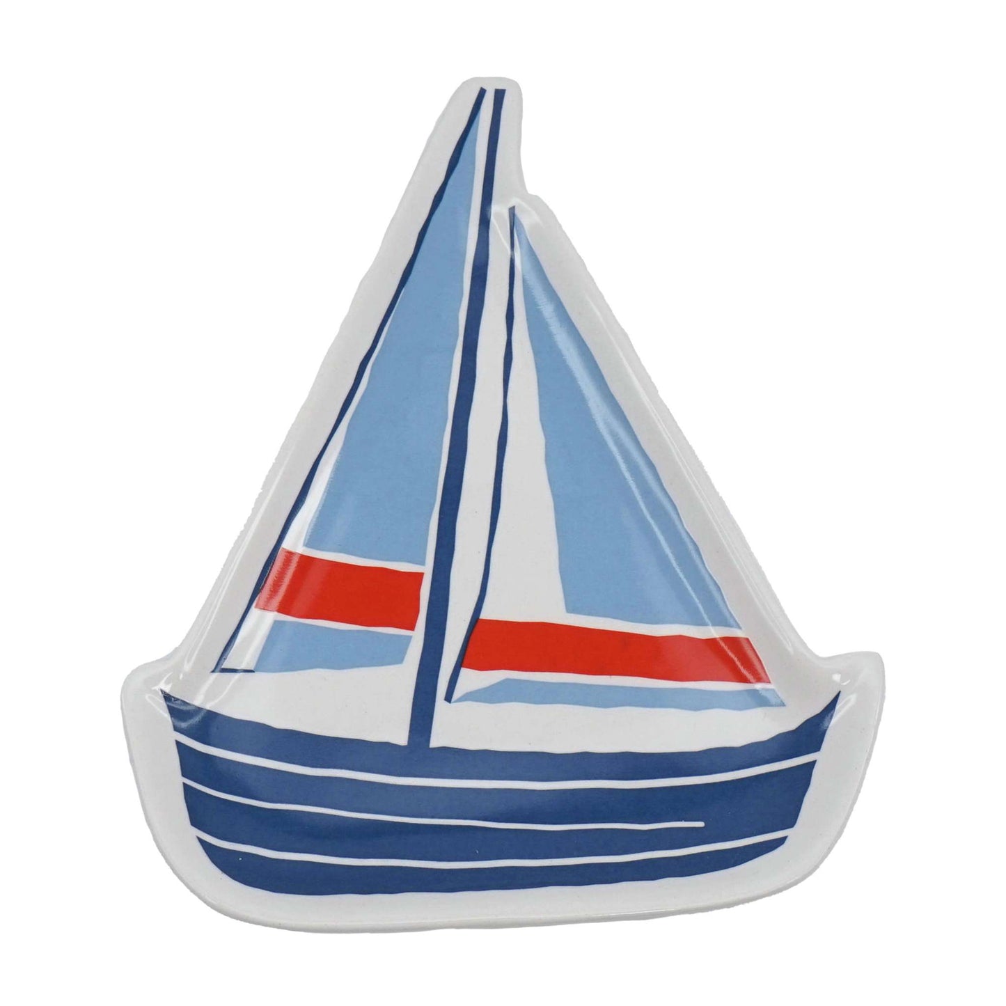 Trinket Key Ring Dish Coastal Sailing Boat