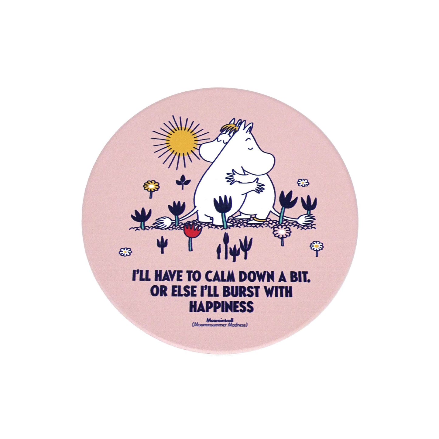 Moomin Hug Round Ceramic Coaster