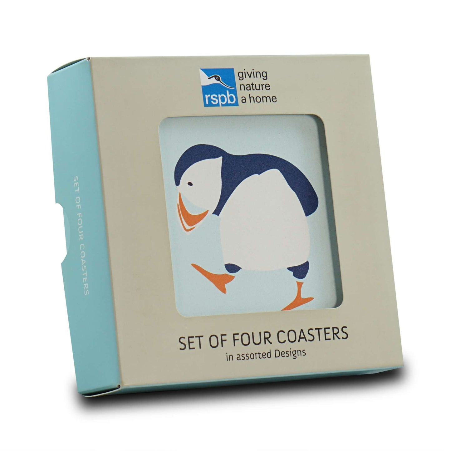 Puffin Coasters Set of 4 – Coastal Bird Gift