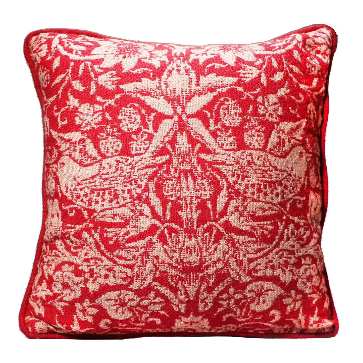 William Morris Chair Cushion – Raspberry Raspberry