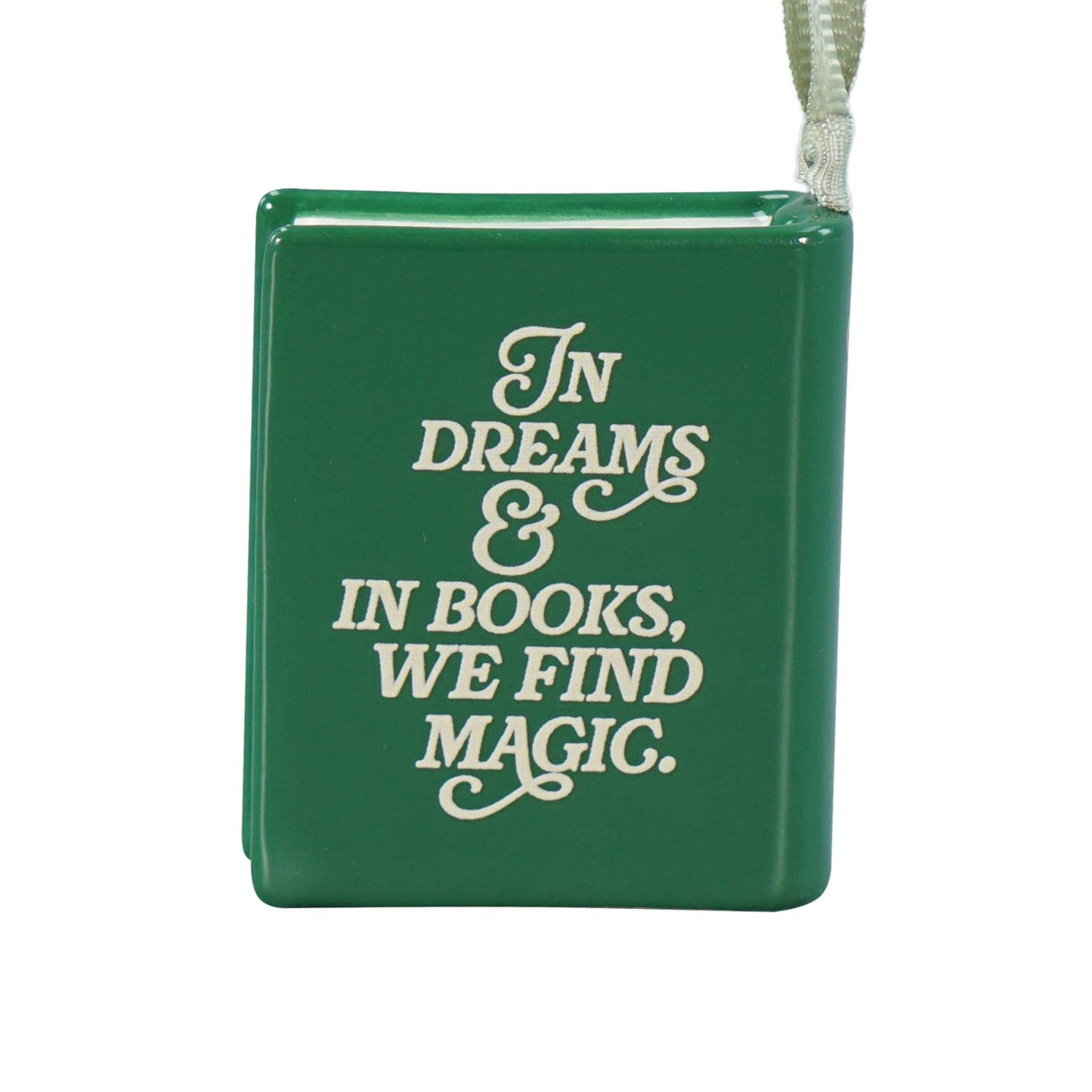 Sleeping Beauty Book Shaped Ceramic Hanging Decoration