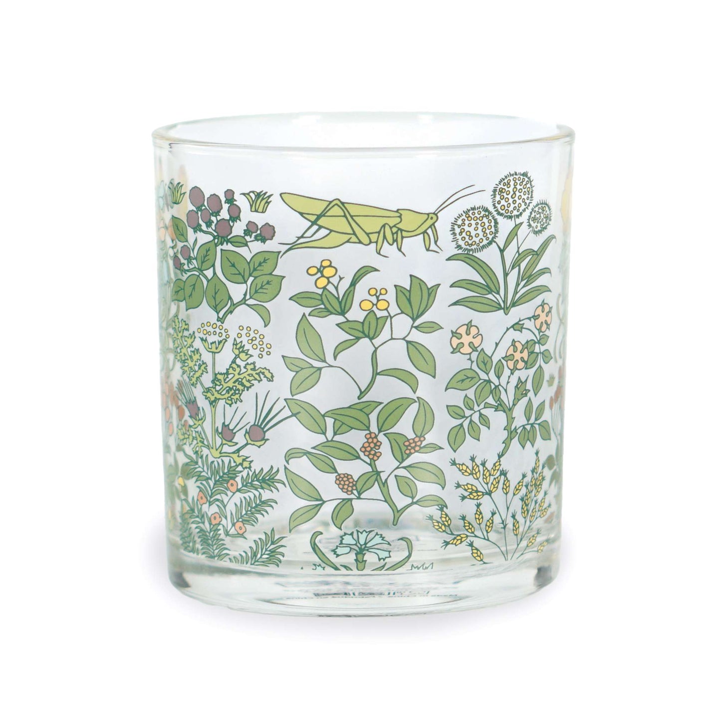 Vintage Botanical Glass Tumbler – Apothecary Garden