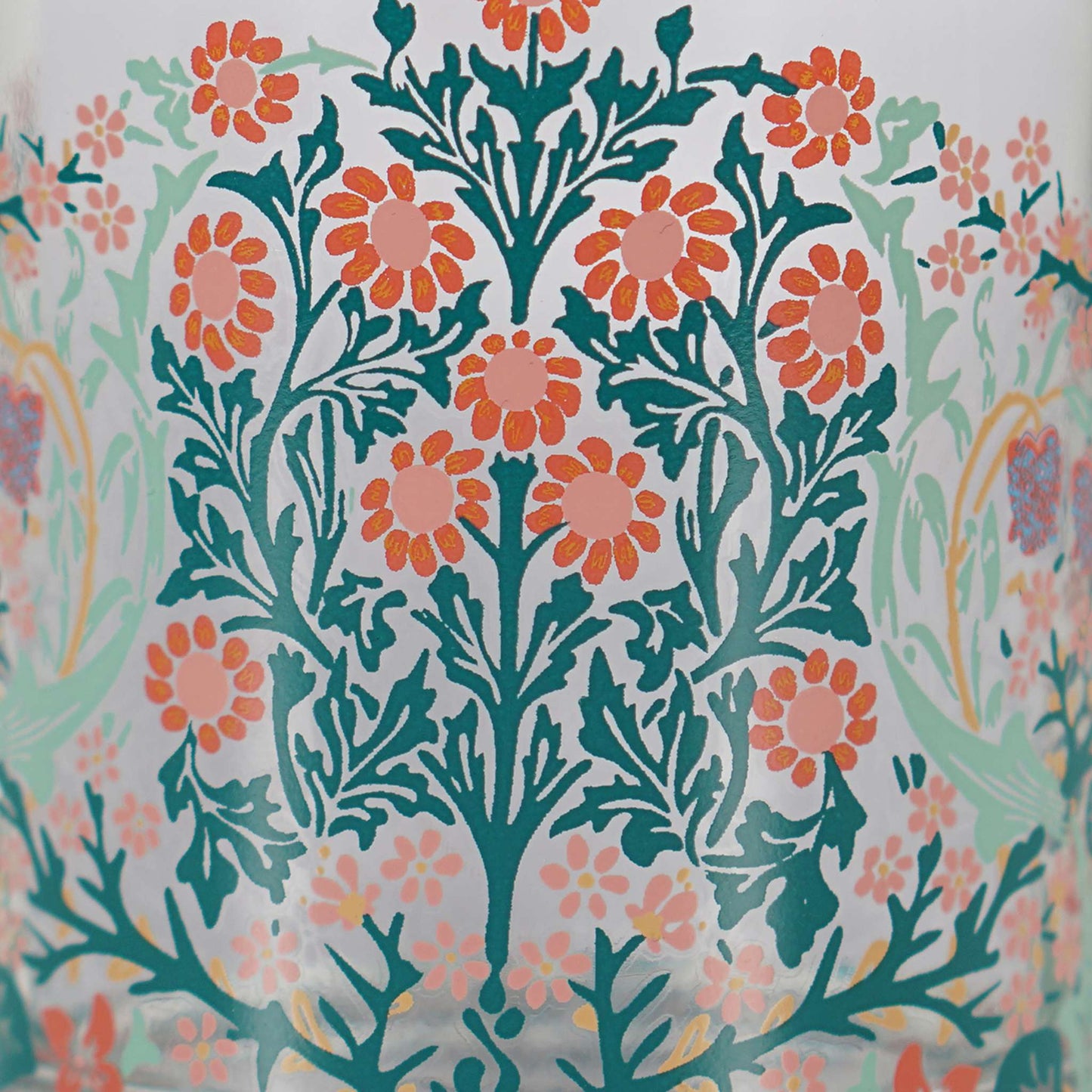 Vintage Floral Glass Tumbler – Blackthorn