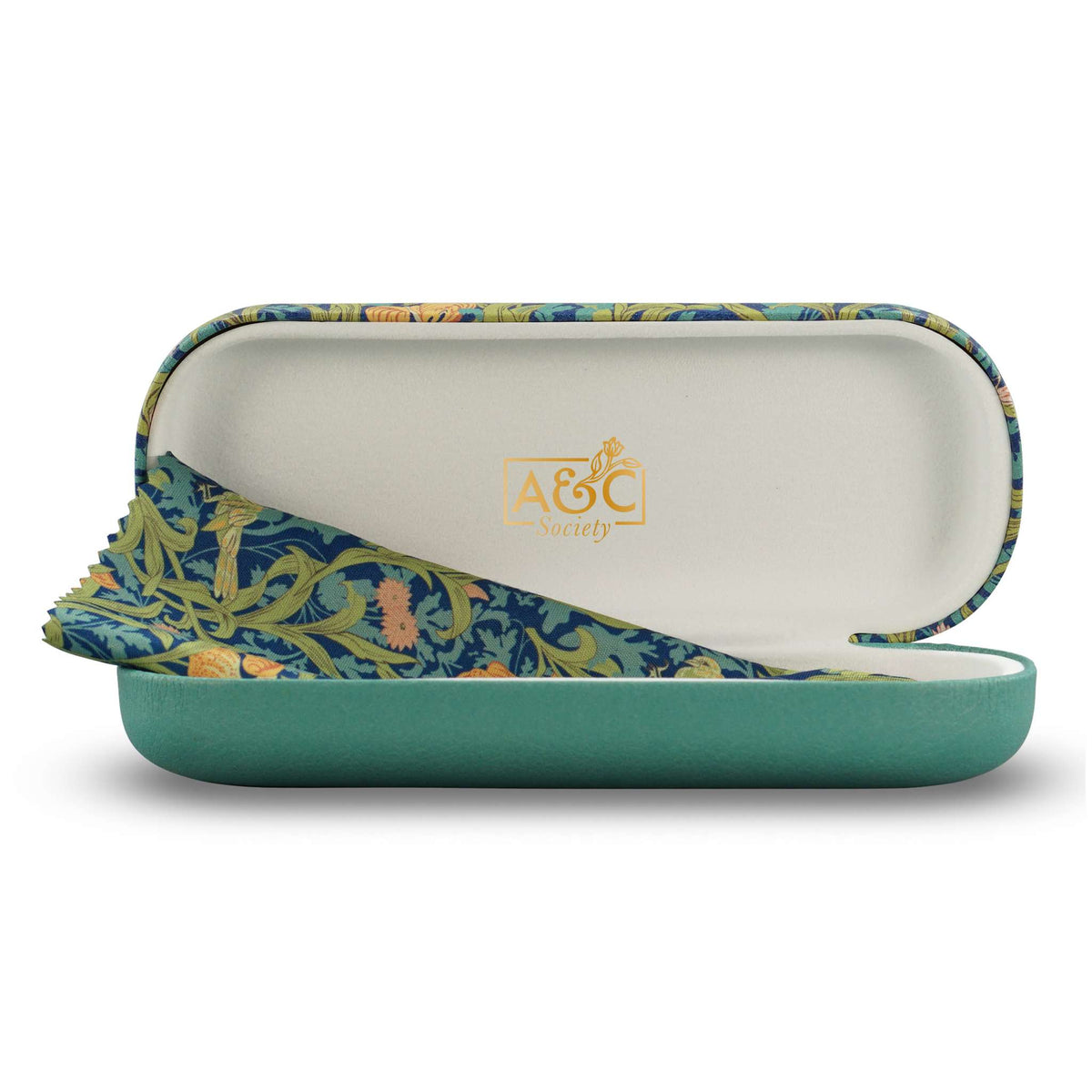 Vintage Floral Eyeglasses Case - Blue Botanical