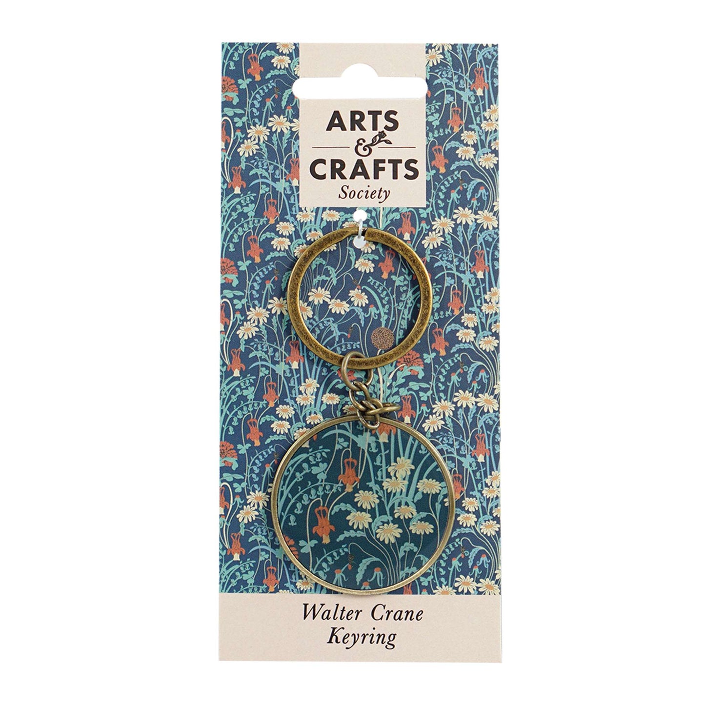 Wild Flowers Keyring – Arts and Crafts Design