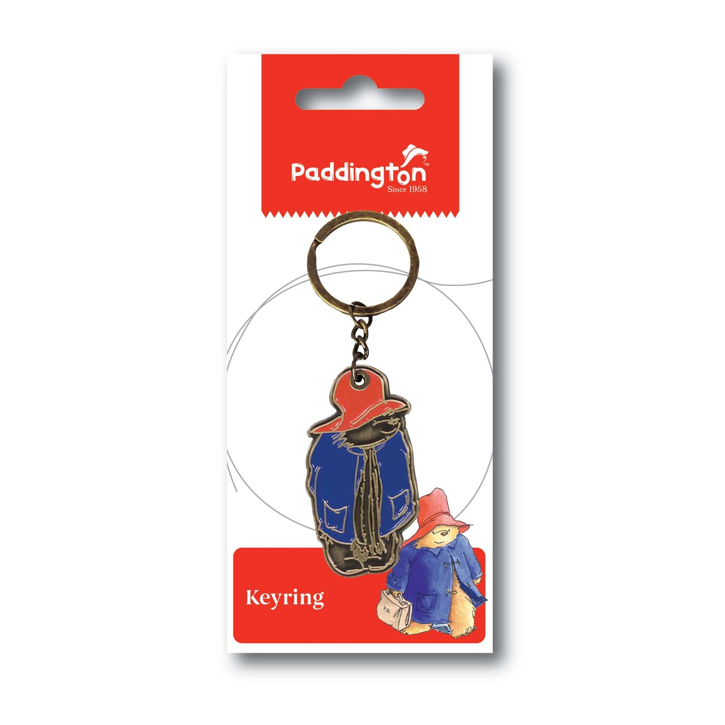 Paddington Bear Metal Keychain