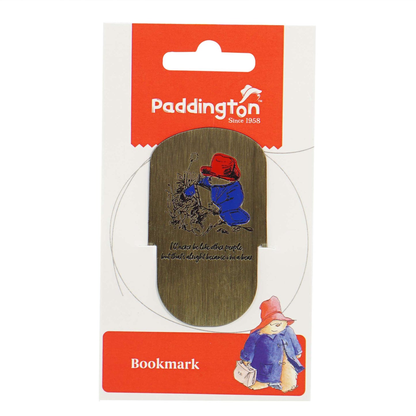Paddington Bear (Suitcase) Metal Bookmark