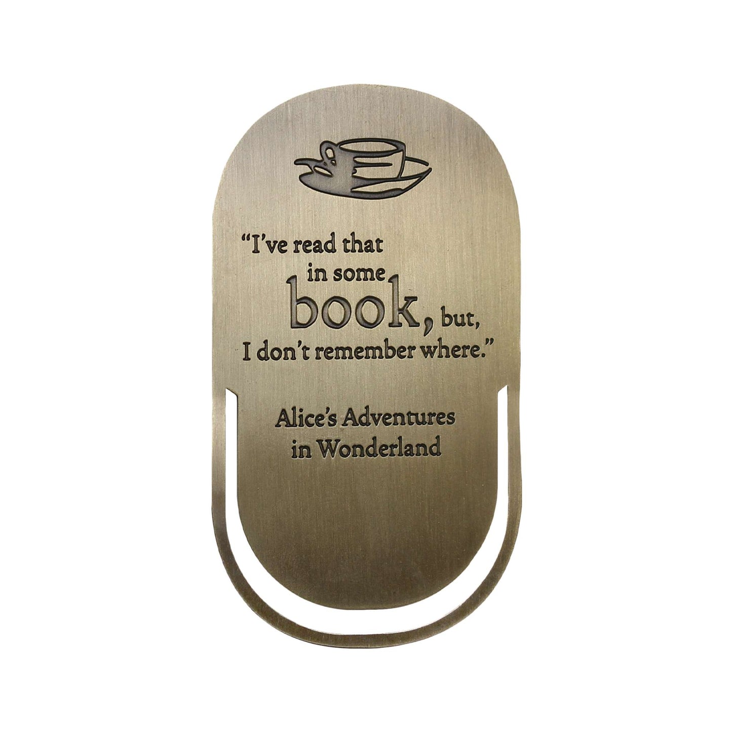 Alice in Wonderland Metal Bookmark