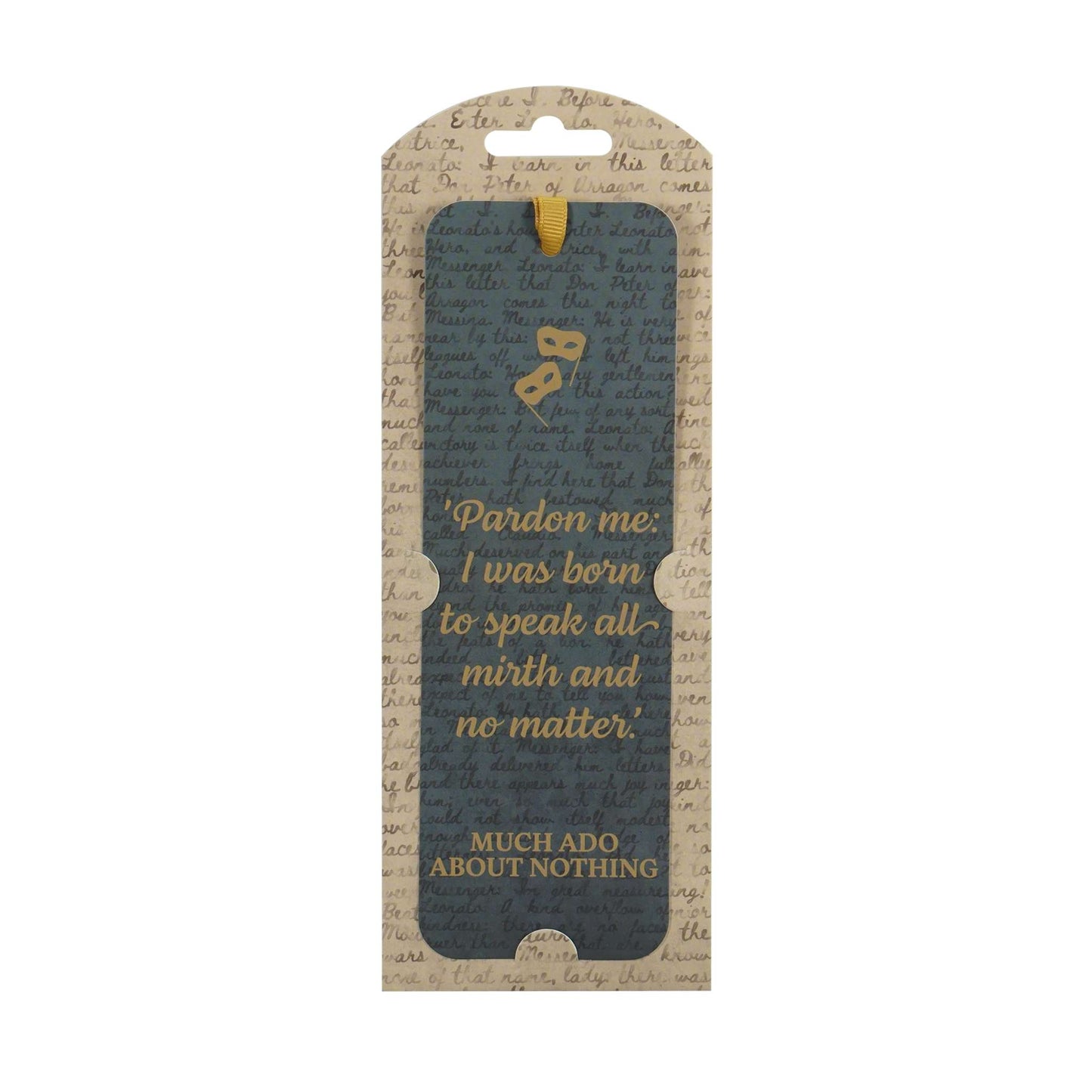Shakespeare Bookmark – Much Ado About Nothing