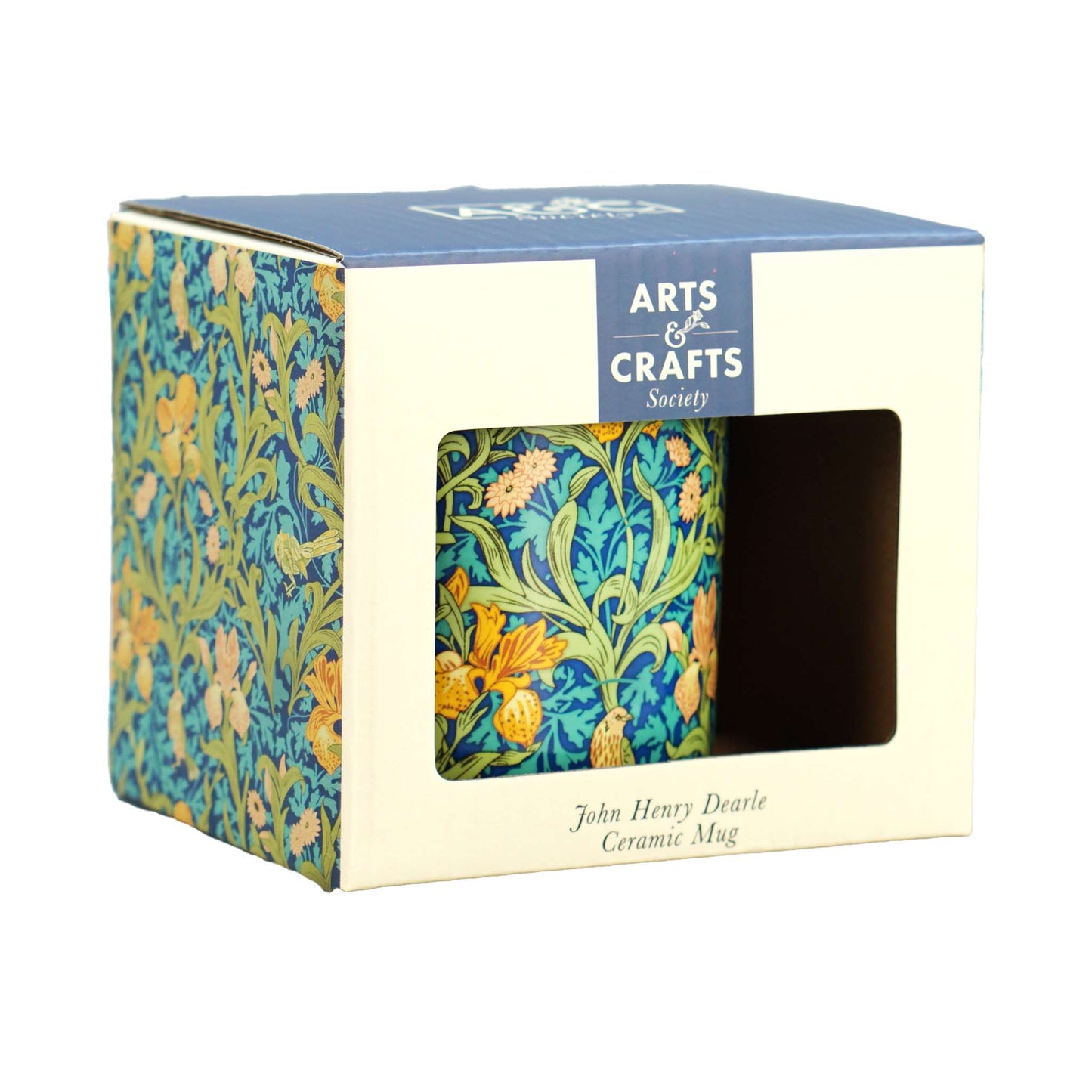 Vintage Iris Floral Mug – 10.5 oz
