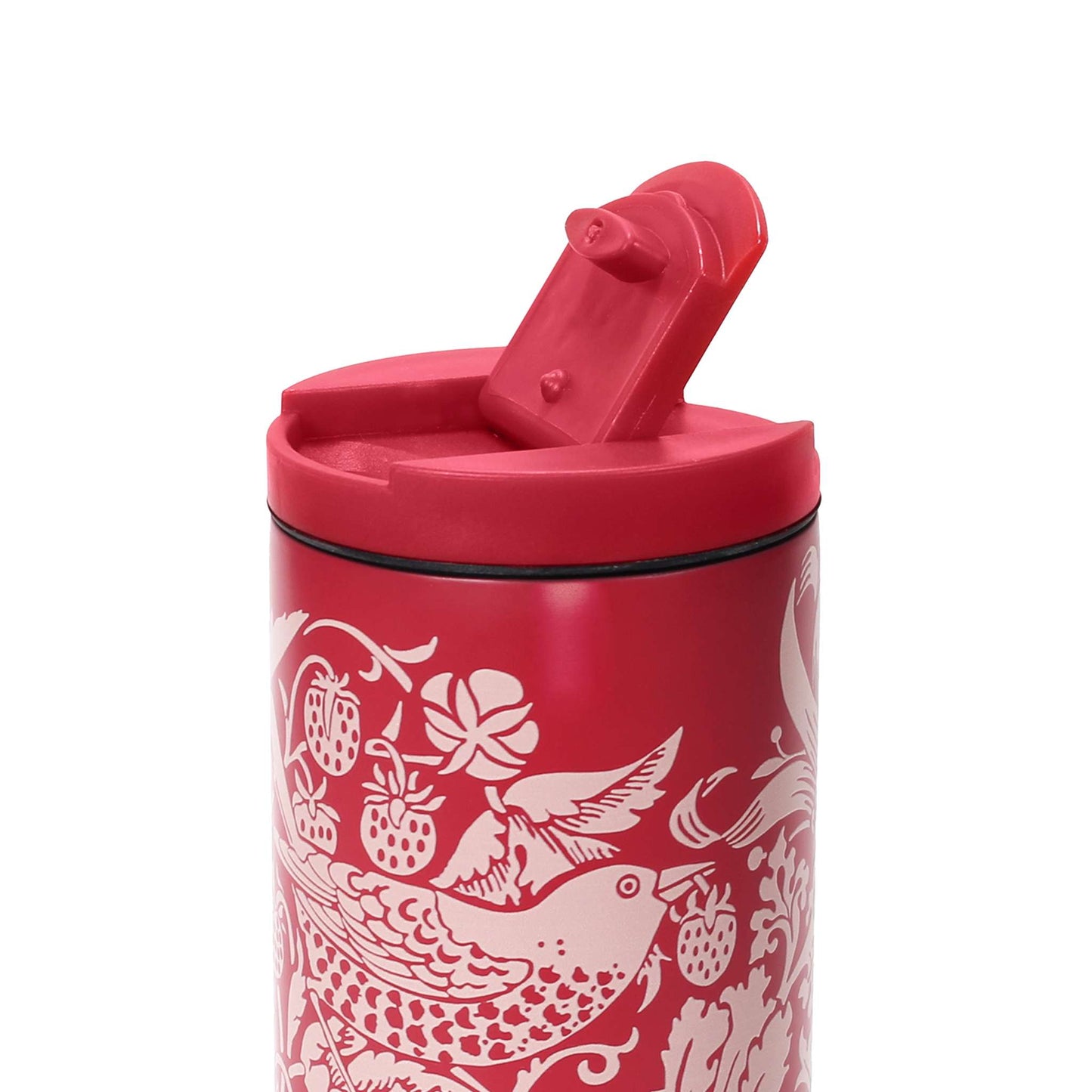 William Morris Travel Tumbler – Strawberry Thief Raspberry