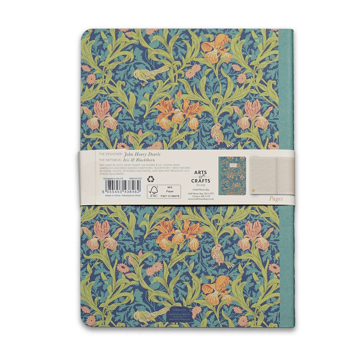 Vintage Floral Notebook Set of 2– Blackthorn & Iris