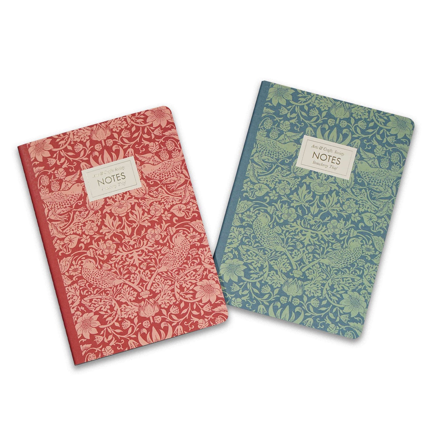 William Morris Notebook Set of 2 – Raspberry & Sage