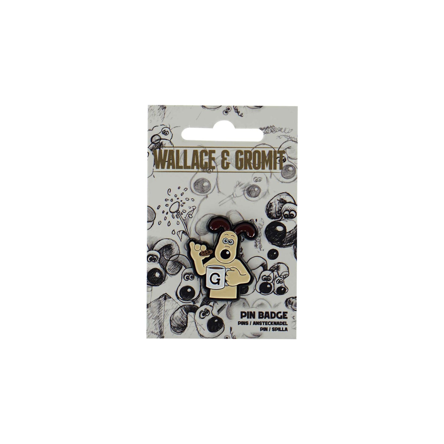 Wallace & Gromit (Gromit) Pin Badge