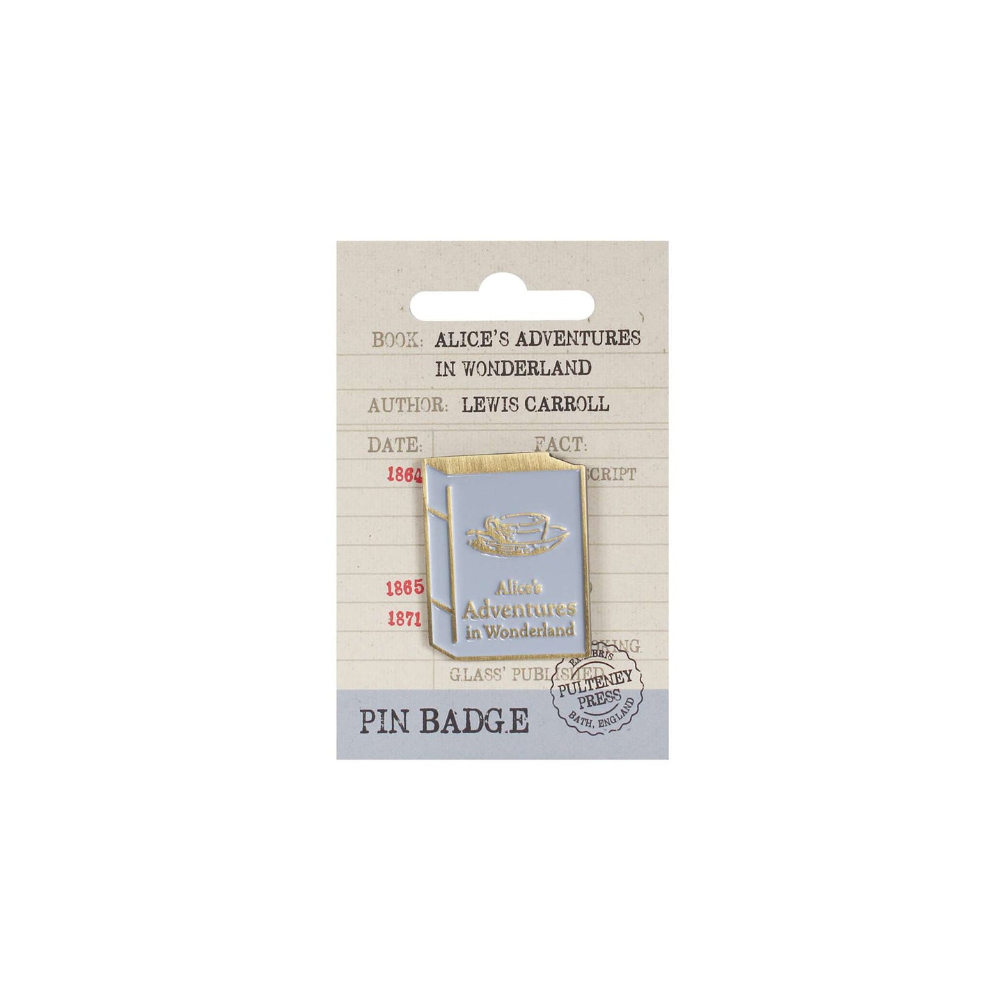 Alice in Wonderland Pin Badge
