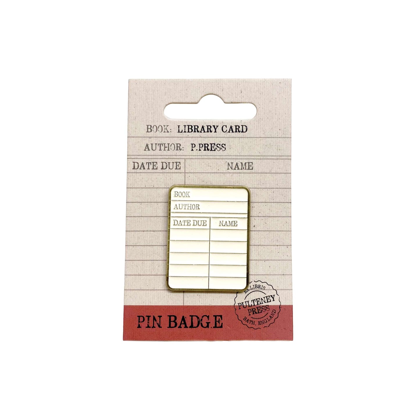 Pin Badge – Library Card