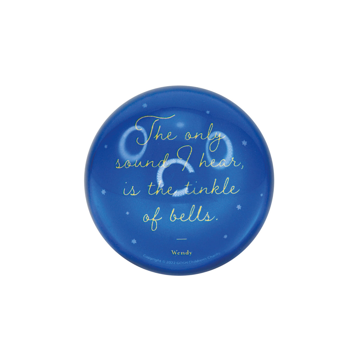 Peter Pan Neverland Glass Paperweight - Literary Gift