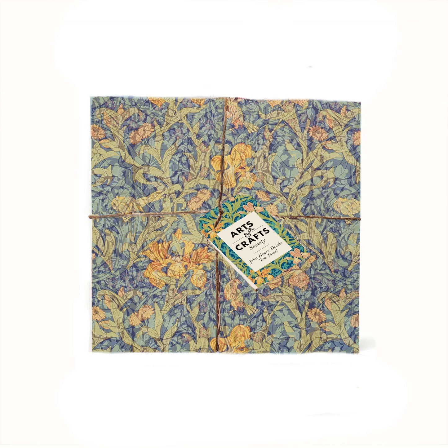 Vintage Iris Floral Tea Towel