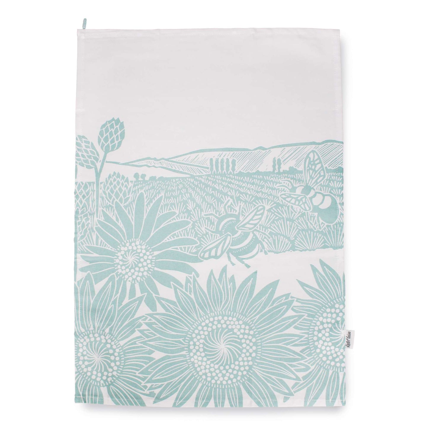 Sunflower Bee Tea Towel