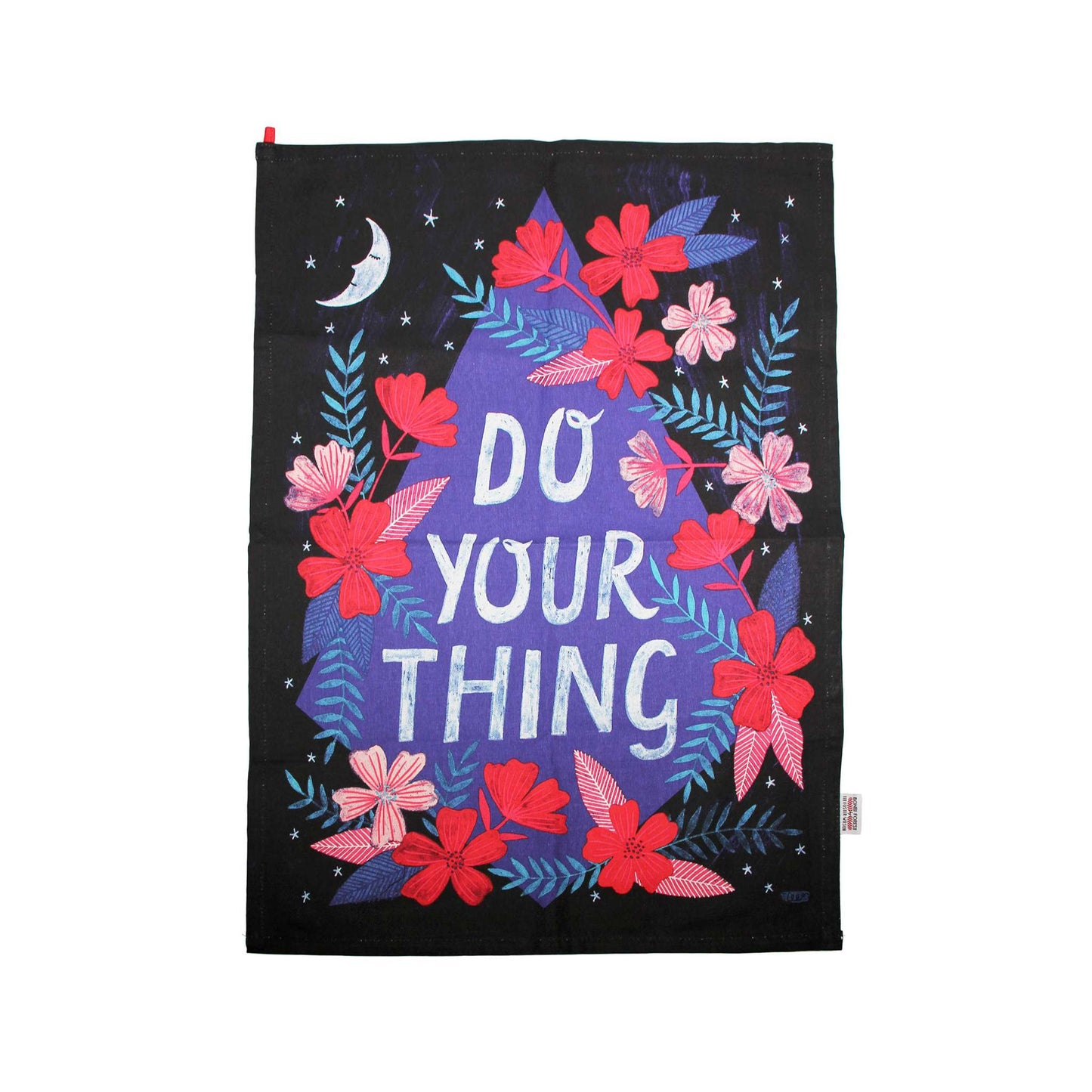 Floral Pattern Do Your Thing Tea Towel