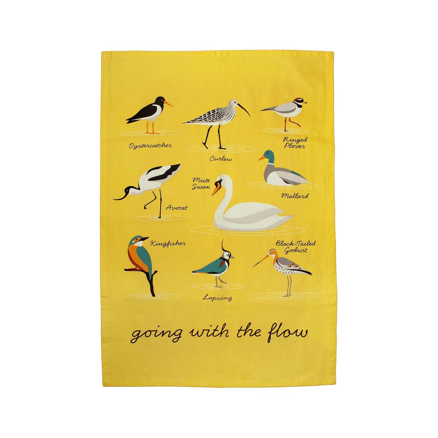 Water Birds Tea Towel