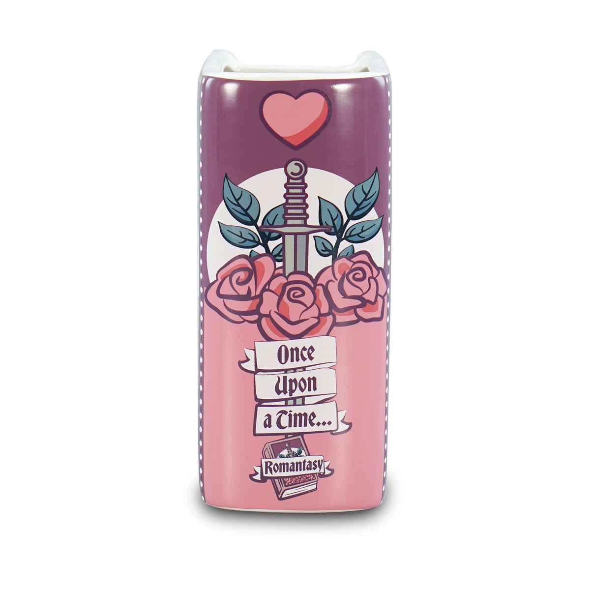 Romantasy Ceramic Book Vase - Once Upon a Time