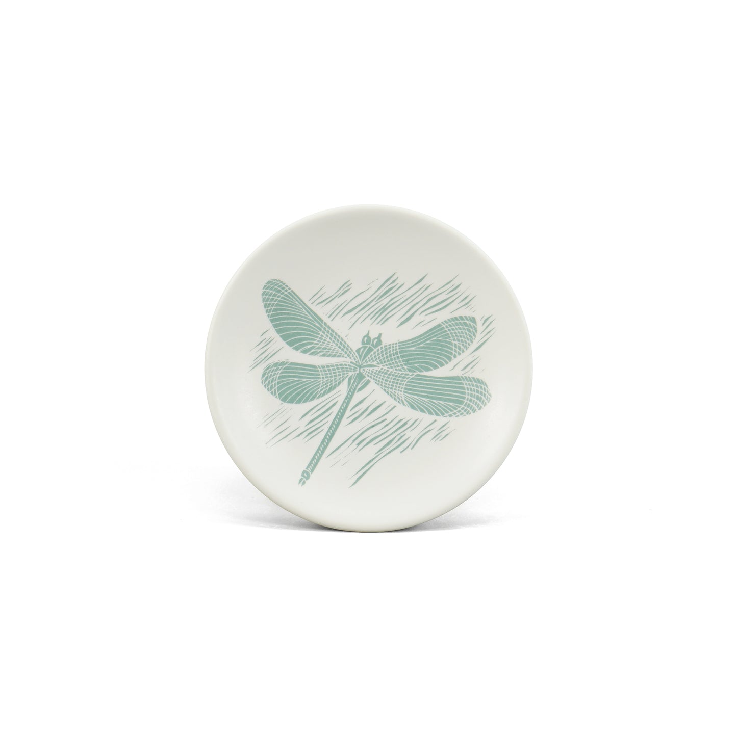 Trinket Key Ring Dish Dragonfly Blue