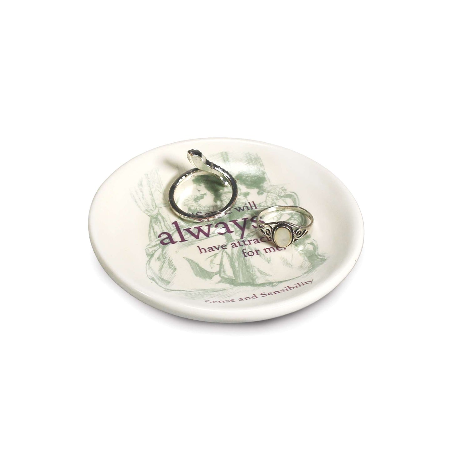 Trinket Key Ring Dish Jane Austen Sense and Sensibility