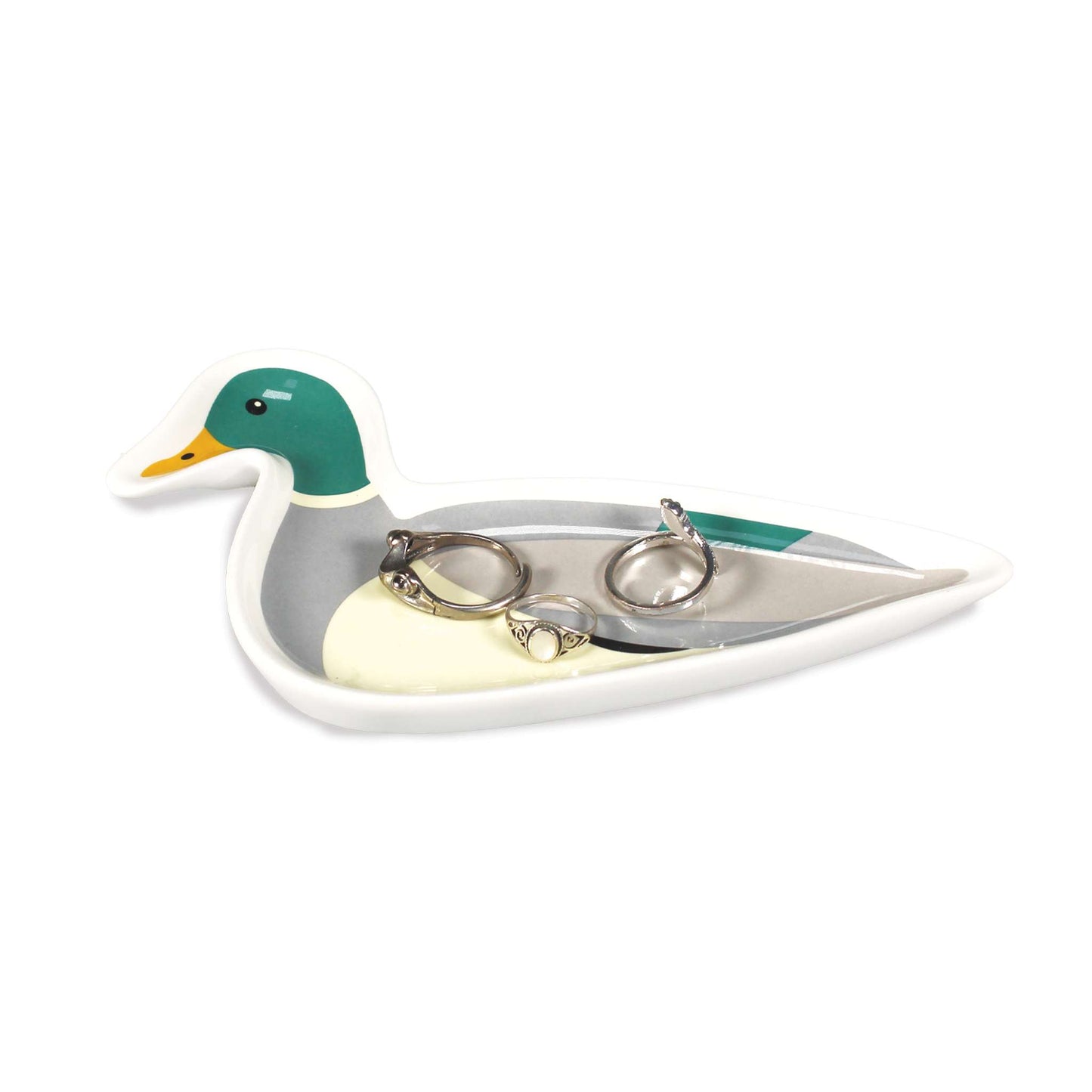 Shaped Trinket Dish (6.2") - Mallard