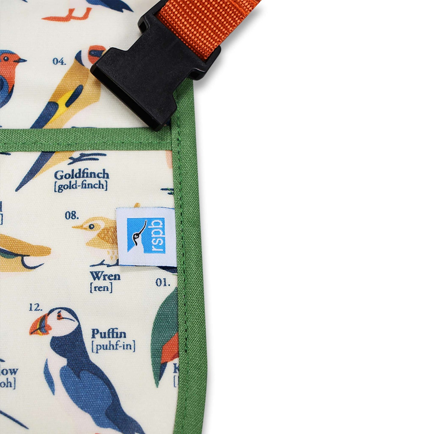 Recycled Cotton Belt Apron British Birds