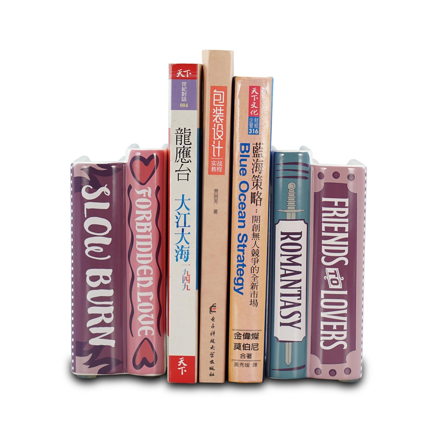 Bookends Shaped Set of 2 Boxed - Romantasy