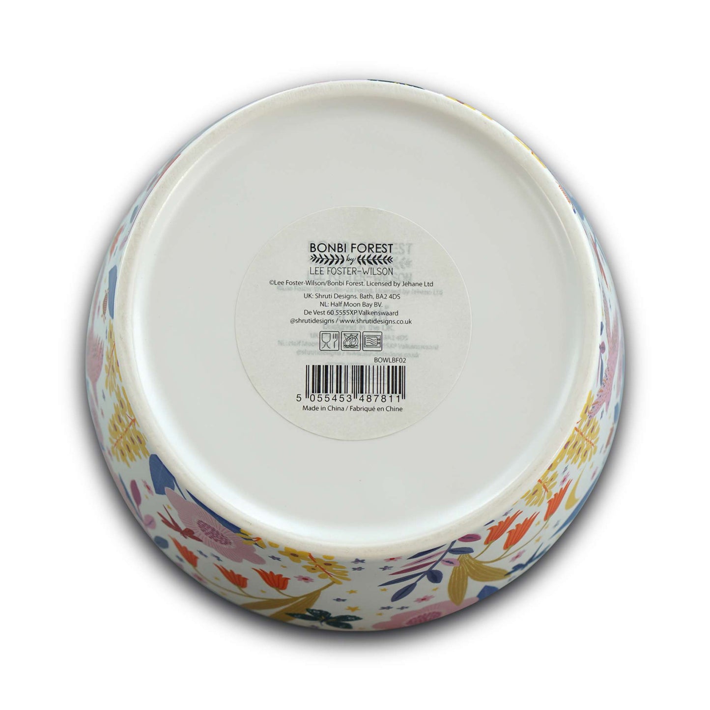 Ceramic Bowl Floral Flowers Look Up Down All Around
