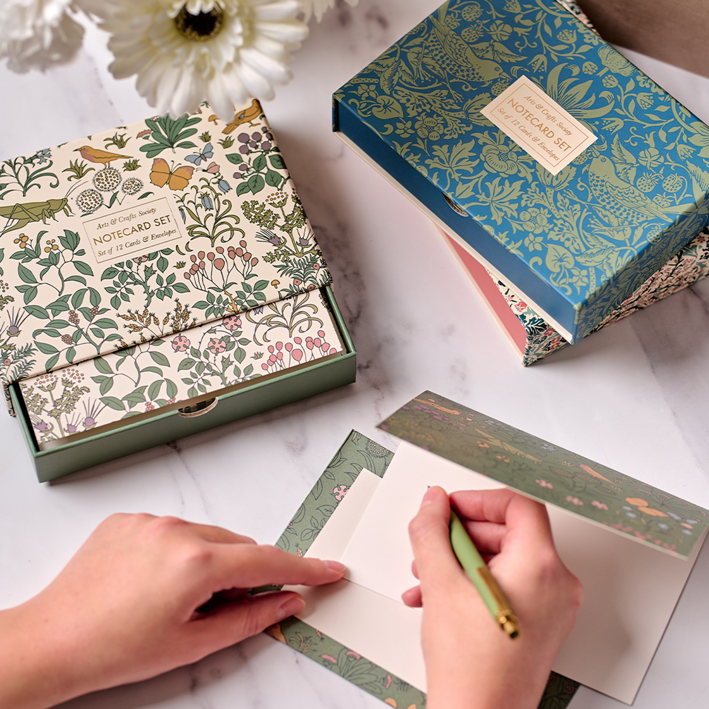 Vintage Botanical Boxed Note Cards - Set of 12