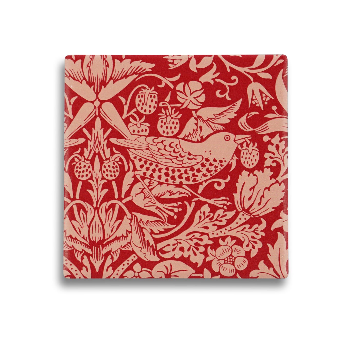 William Morris Coasters – Raspberry