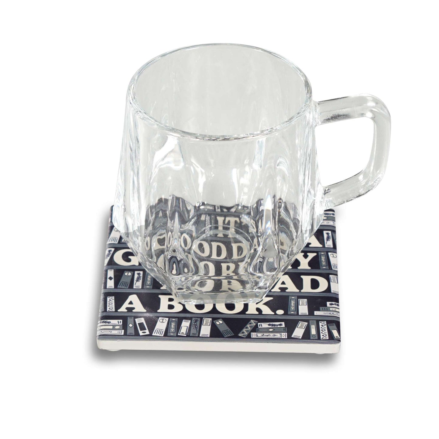 Ceramic Square Coaster – It’s a Good Day to Read a Book