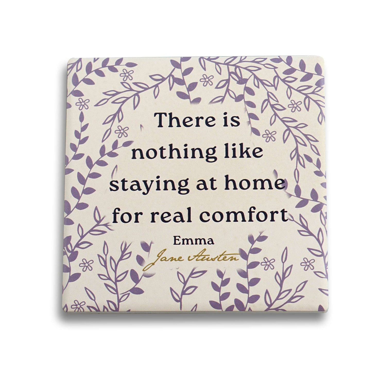 Jane Austen Emma Square Ceramic Coaster