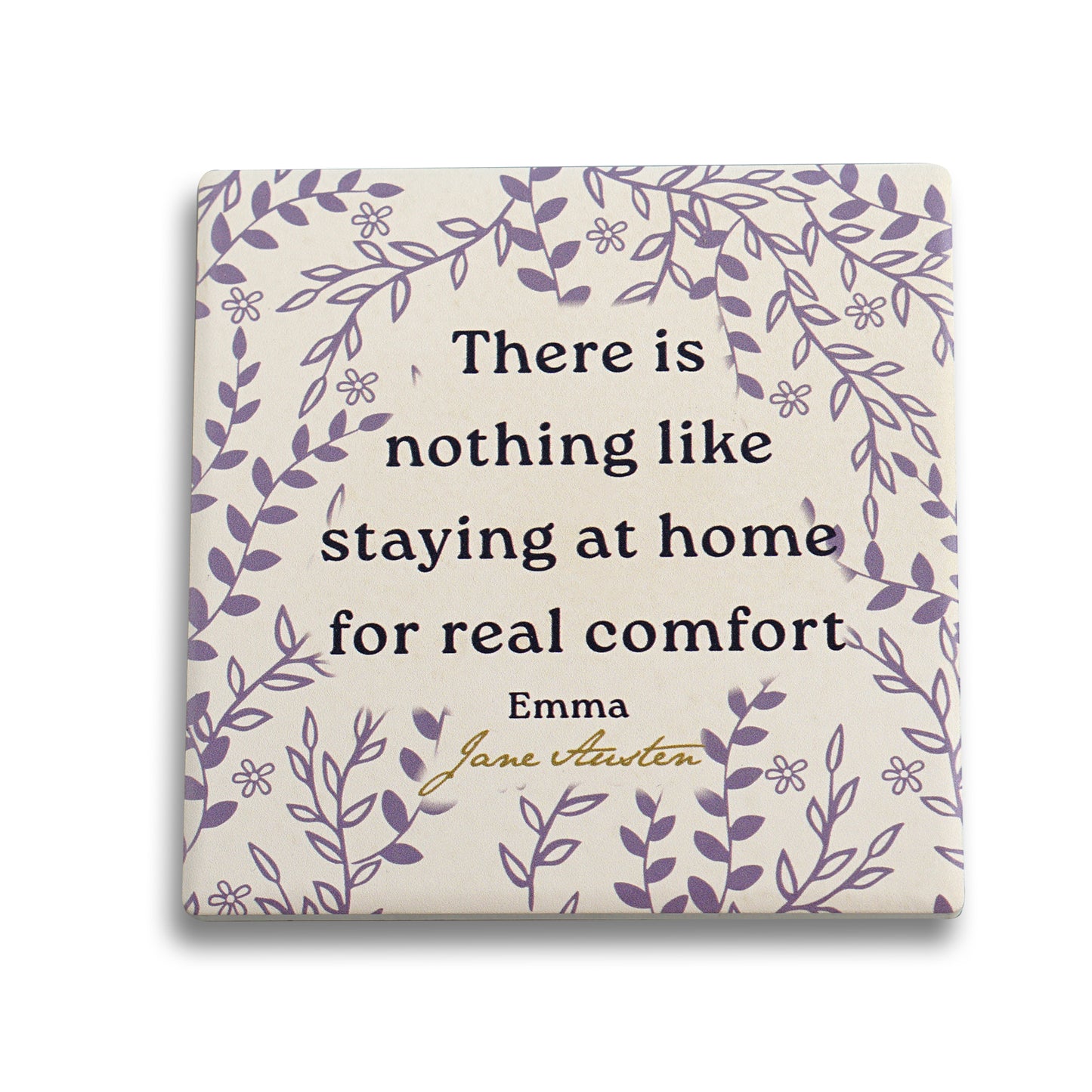 Jane Austen Emma Square Ceramic Coaster
