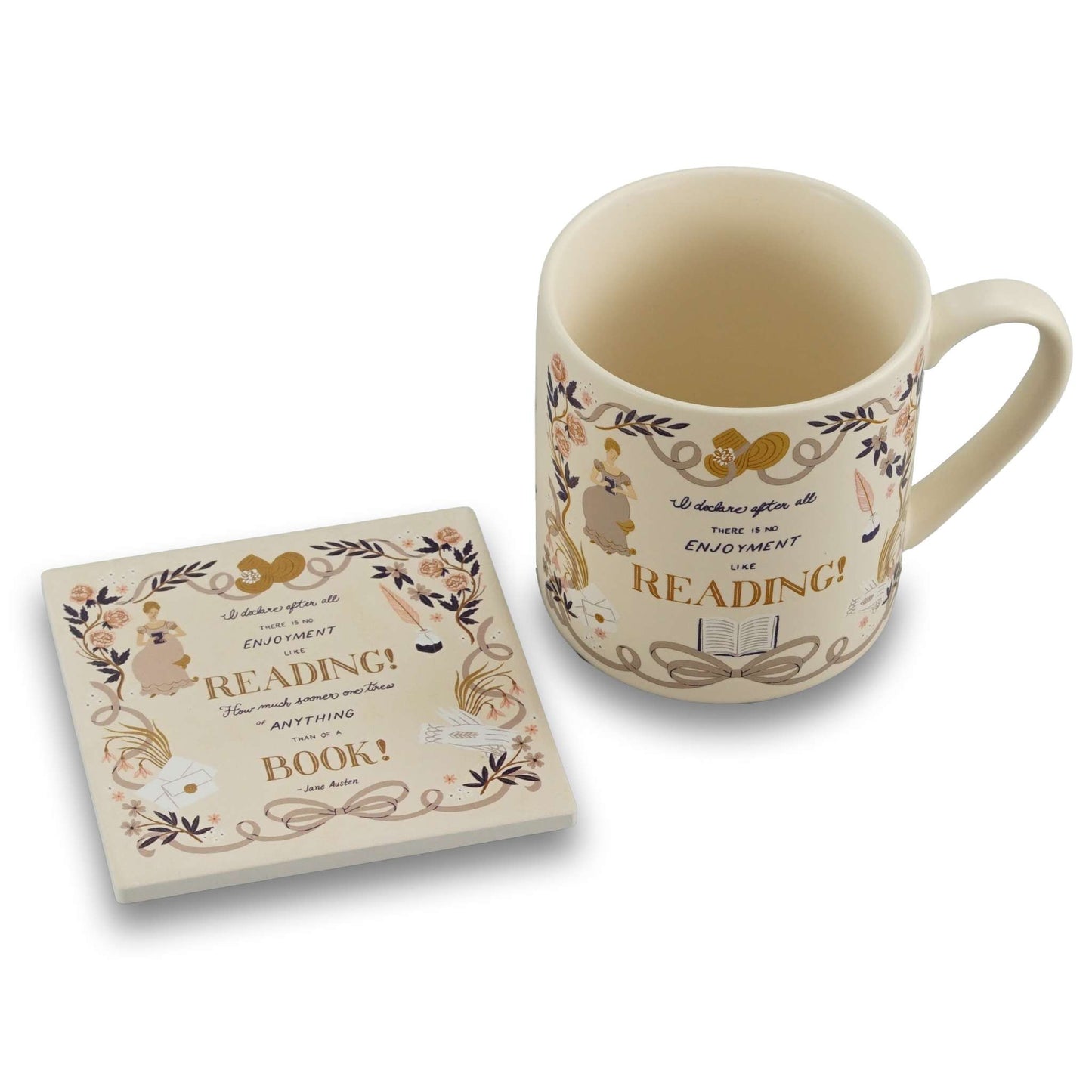 Jane Austen Pride and Prejudice Ceramic Coaster
