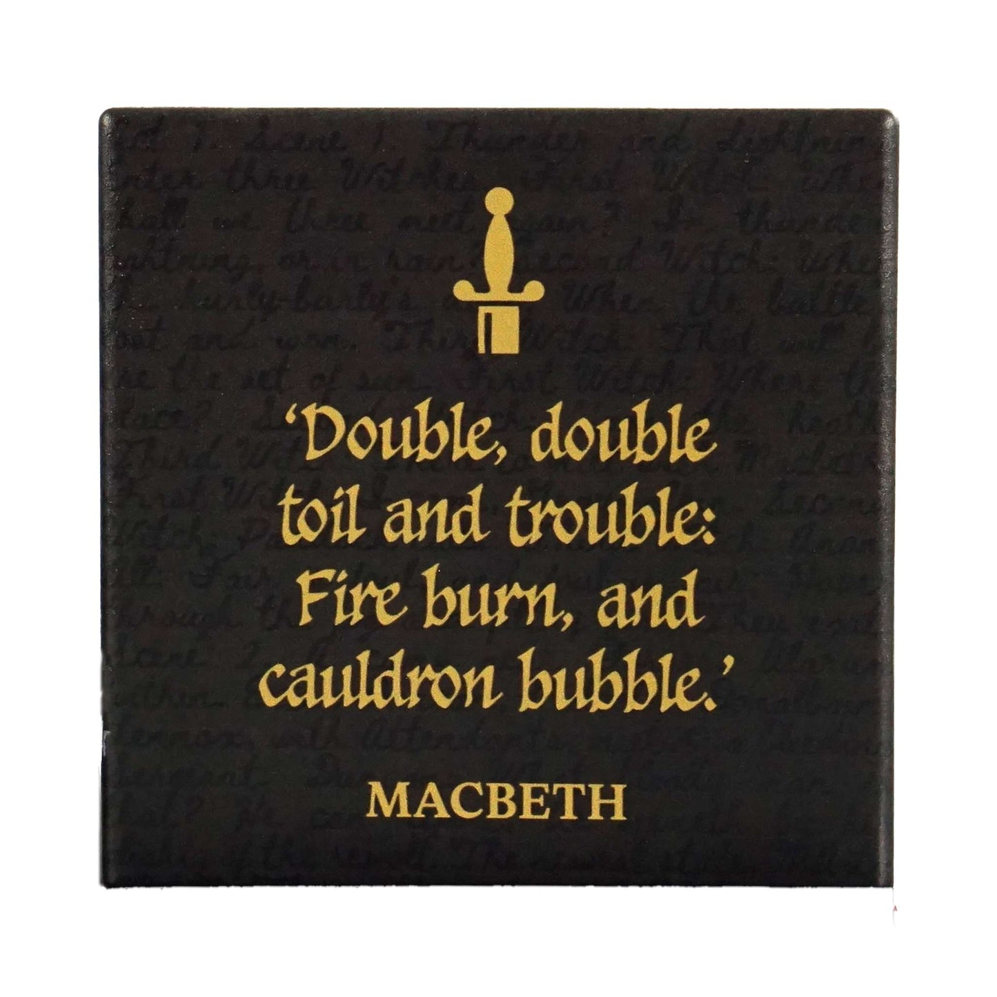 Shakespeare Coaster – Macbeth Quote
