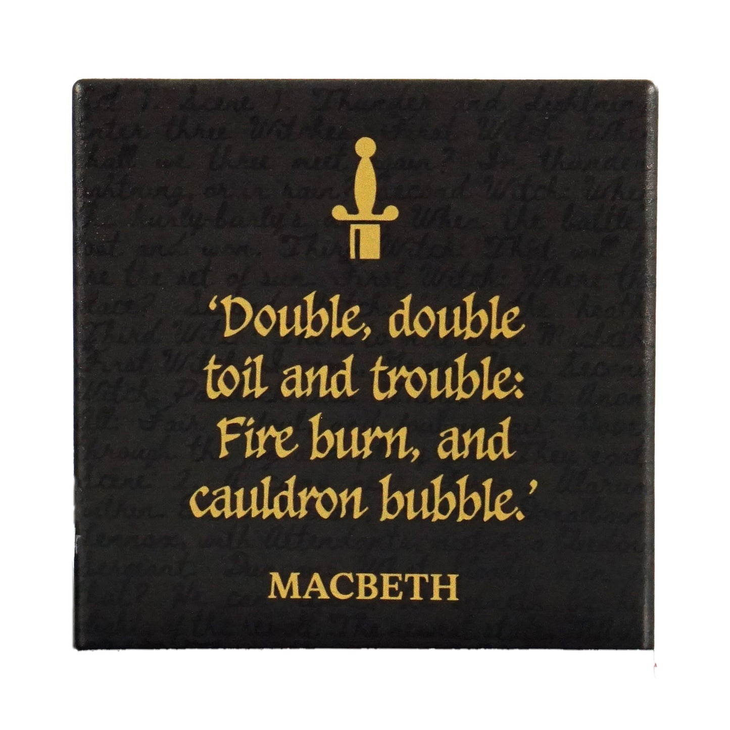 Shakespeare Coaster – Macbeth Quote