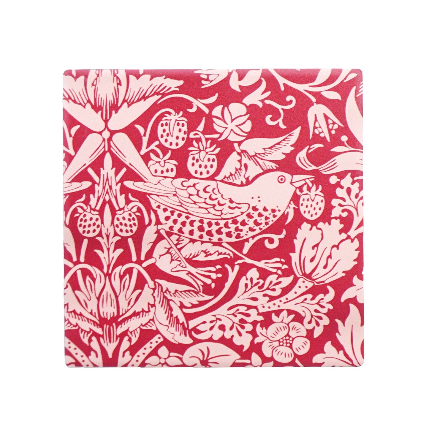 William Morris Coasters – Raspberry