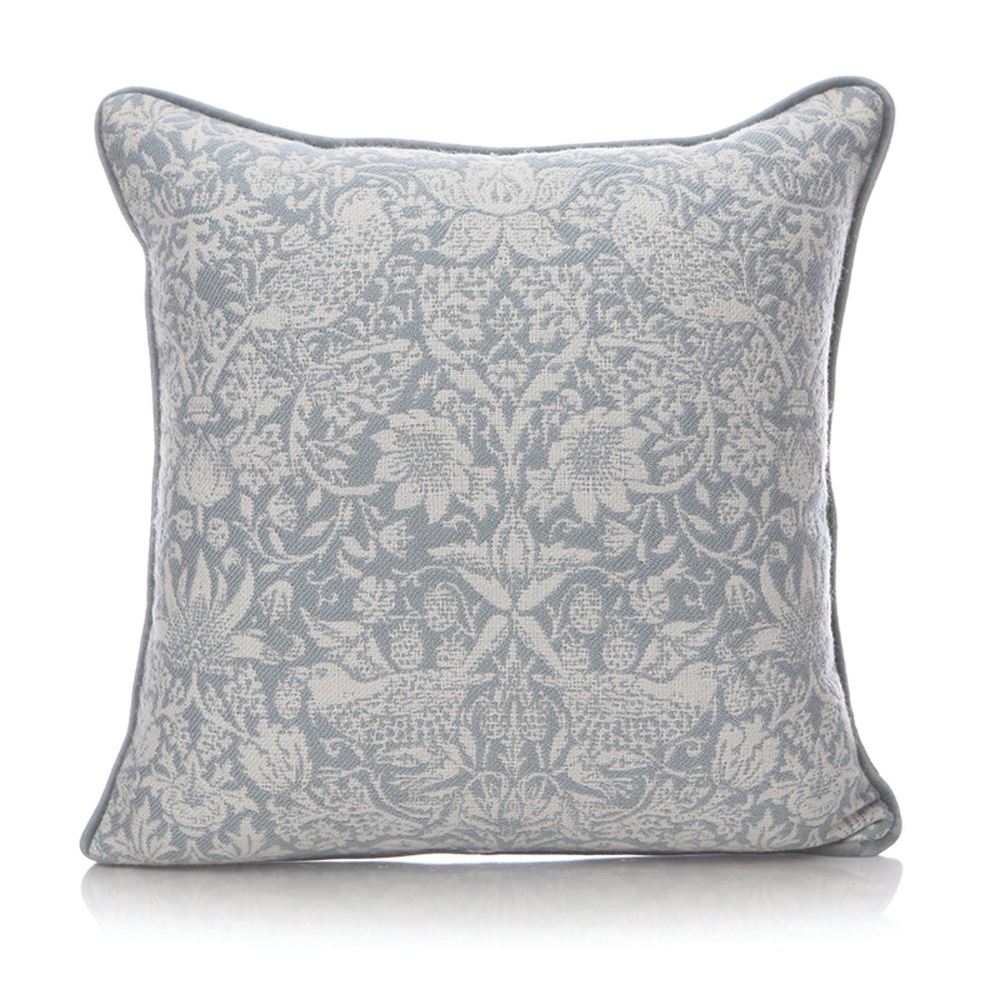 William Morris Chair Cushion – Strawberry Thief Light Blue
