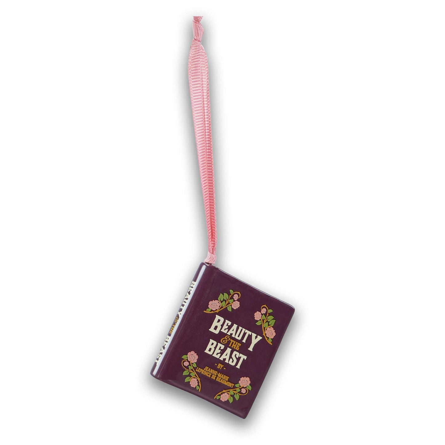 Beauty & The Beast Book Shaped Ceramic Hanging Decoration