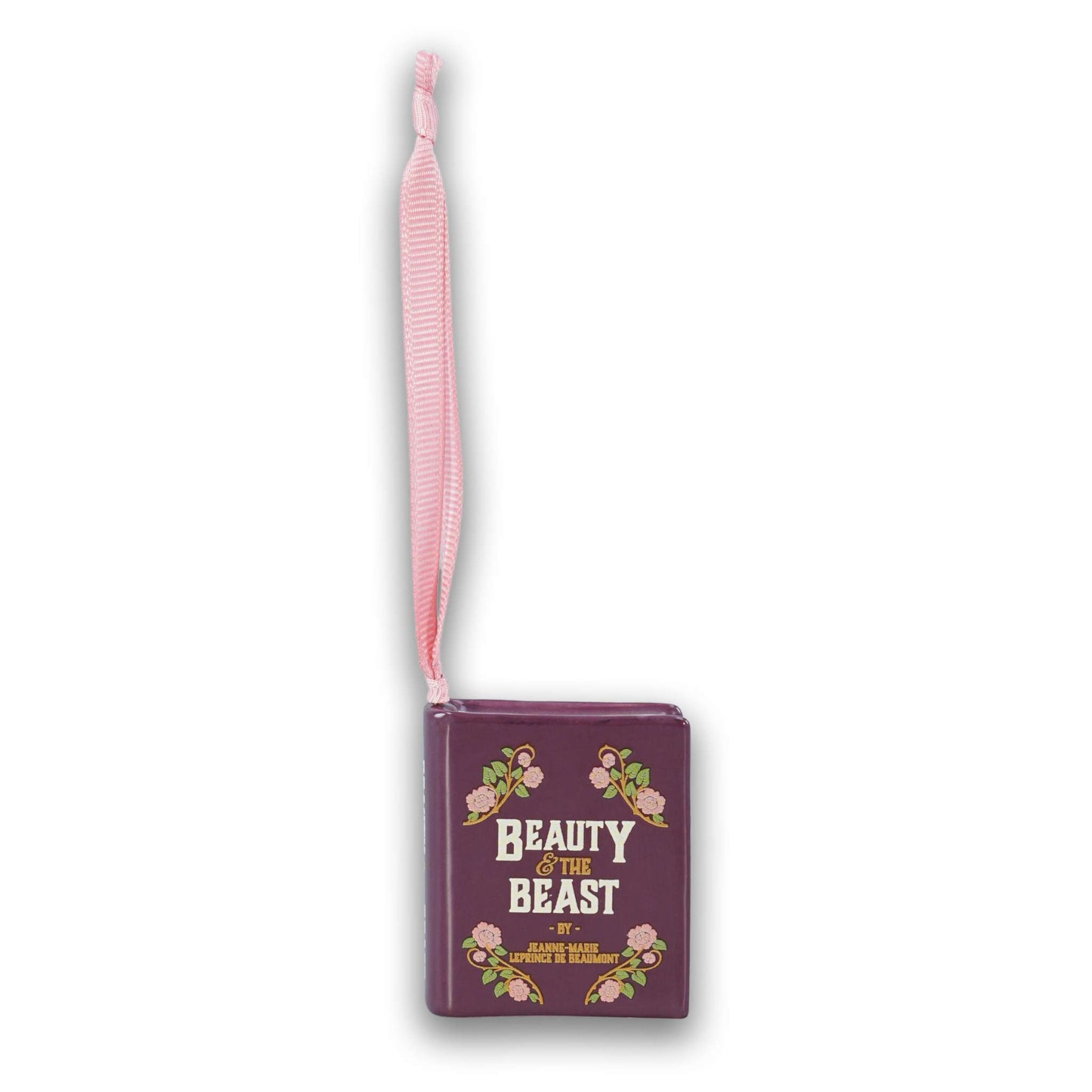 Beauty & The Beast Book Shaped Ceramic Hanging Decoration
