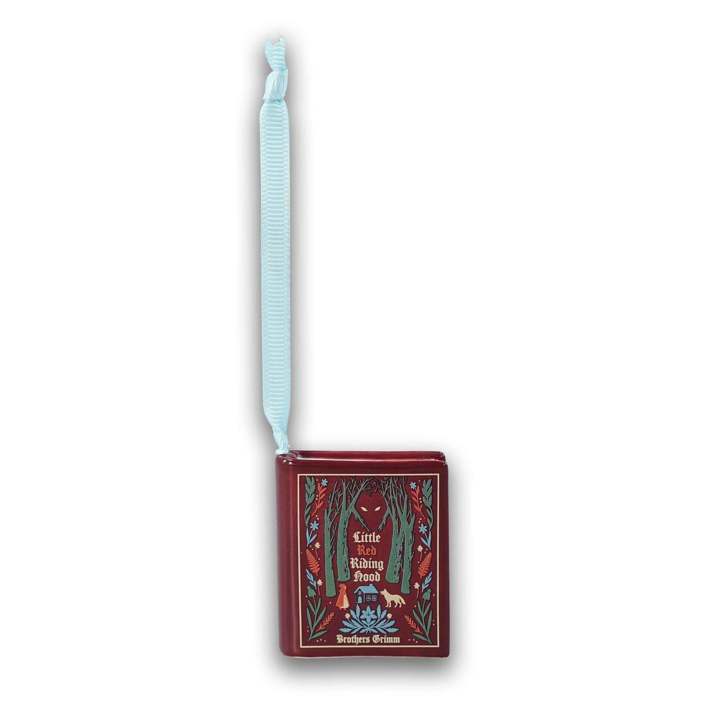 Little Red Riding Hood Book Shaped Ceramic Hanging Decoration