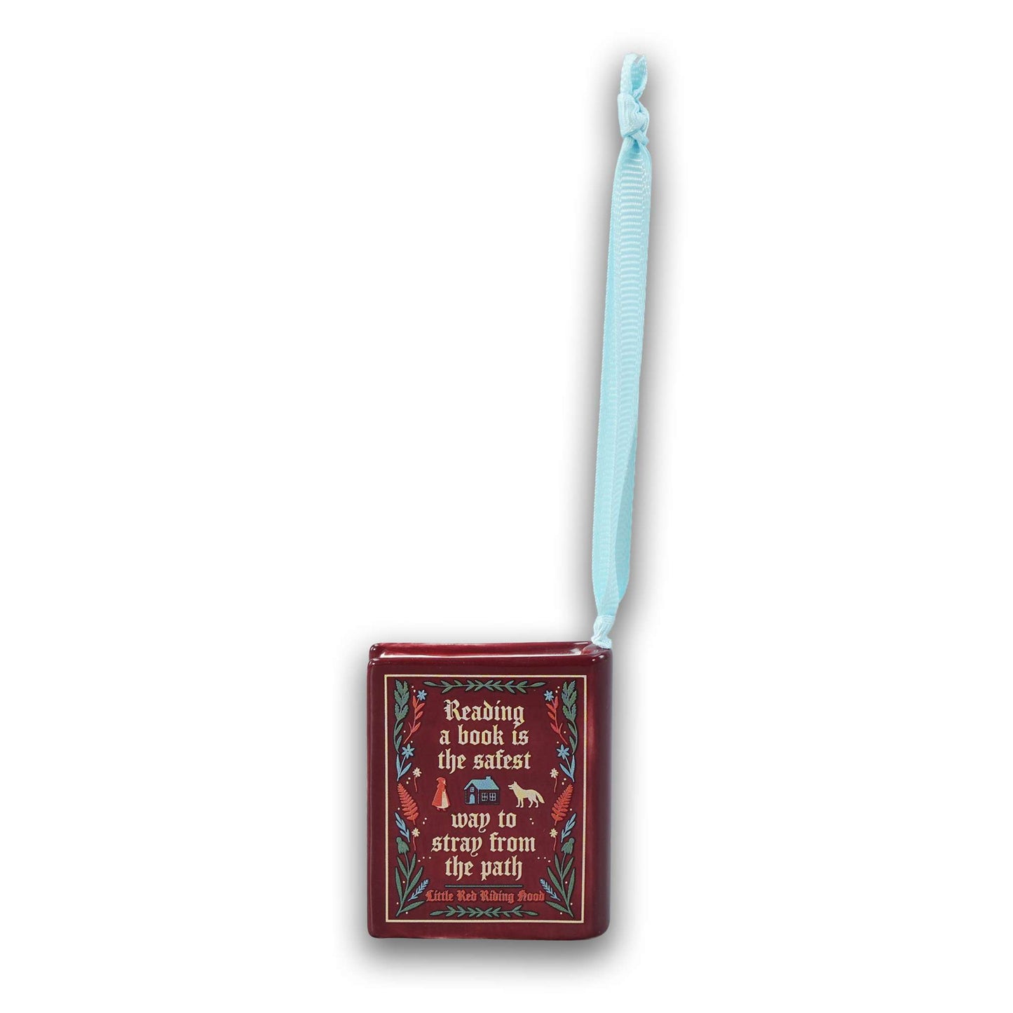 Little Red Riding Hood Book Shaped Ceramic Hanging Decoration