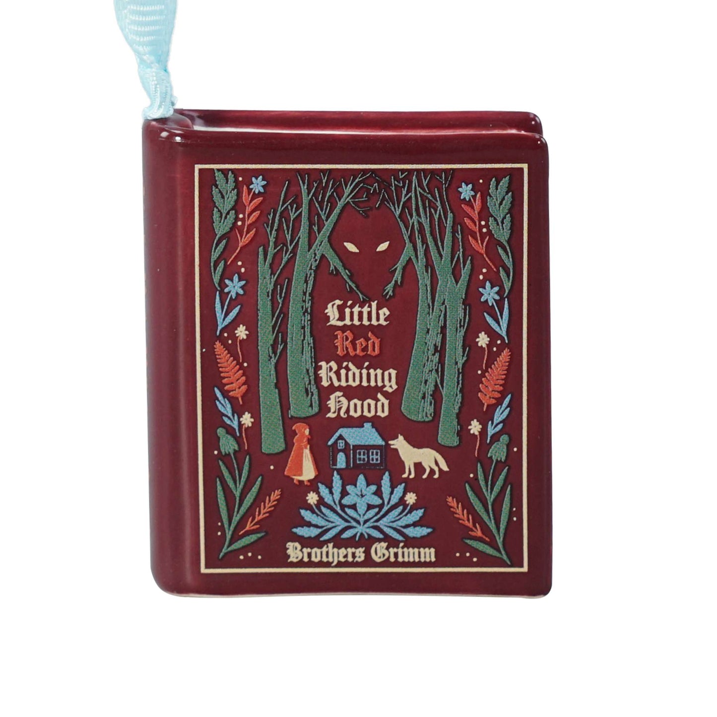 Little Red Riding Hood Book Shaped Ceramic Hanging Decoration
