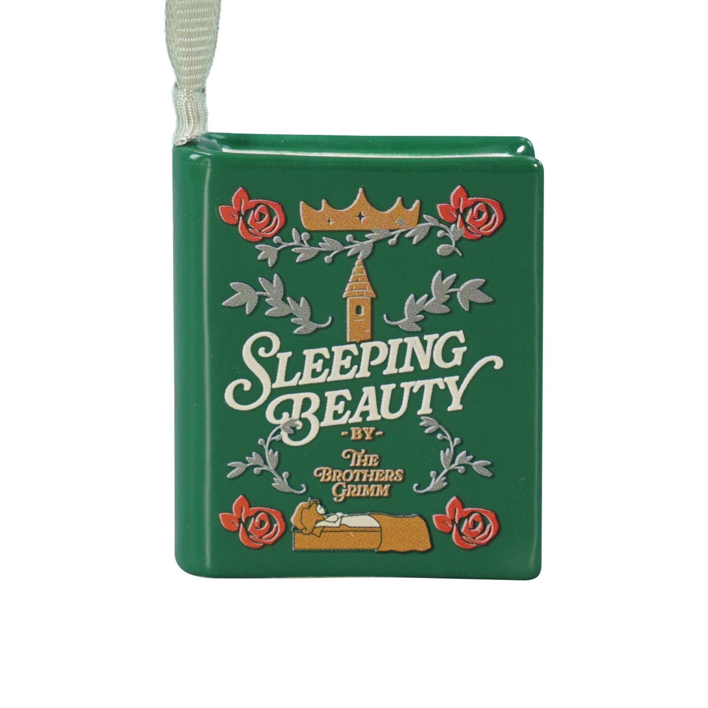 Sleeping Beauty Book Shaped Ceramic Hanging Decoration