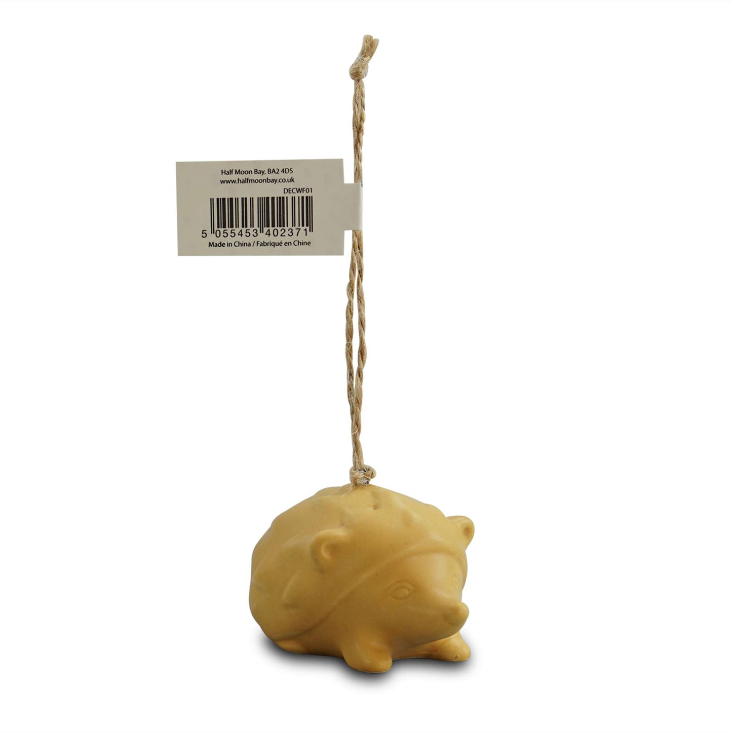 Hanging Decoration Woodland Animal Hedgehog Yellow