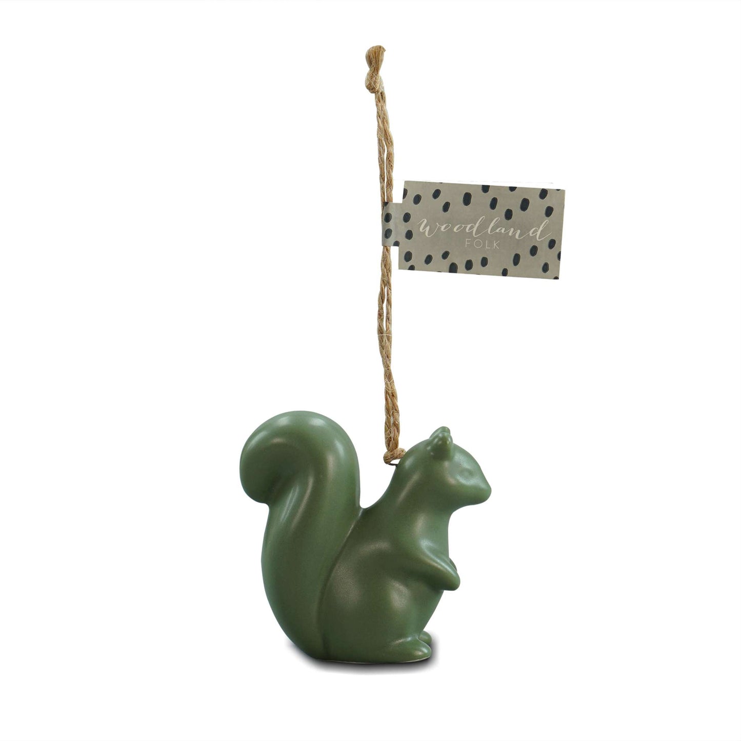 Hanging Decoration Woodland Animal Squirrel Green